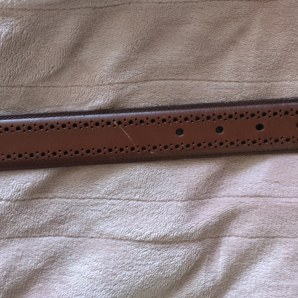 Allen Edmonds Brown Manistee Dress Belt - Picture 1 of 4